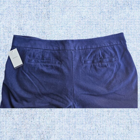 NWT Merona Women's Dark Blue Cotton Casual Pant - 12 - Picture 4 of 10